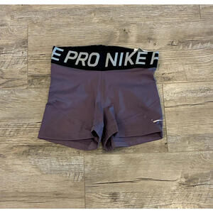 Women’s Size S Purple Nike Pro Dry-Fit 3" Shorts